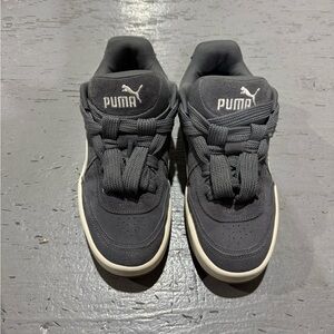 Puma Charcoal Sneakers with White Accents